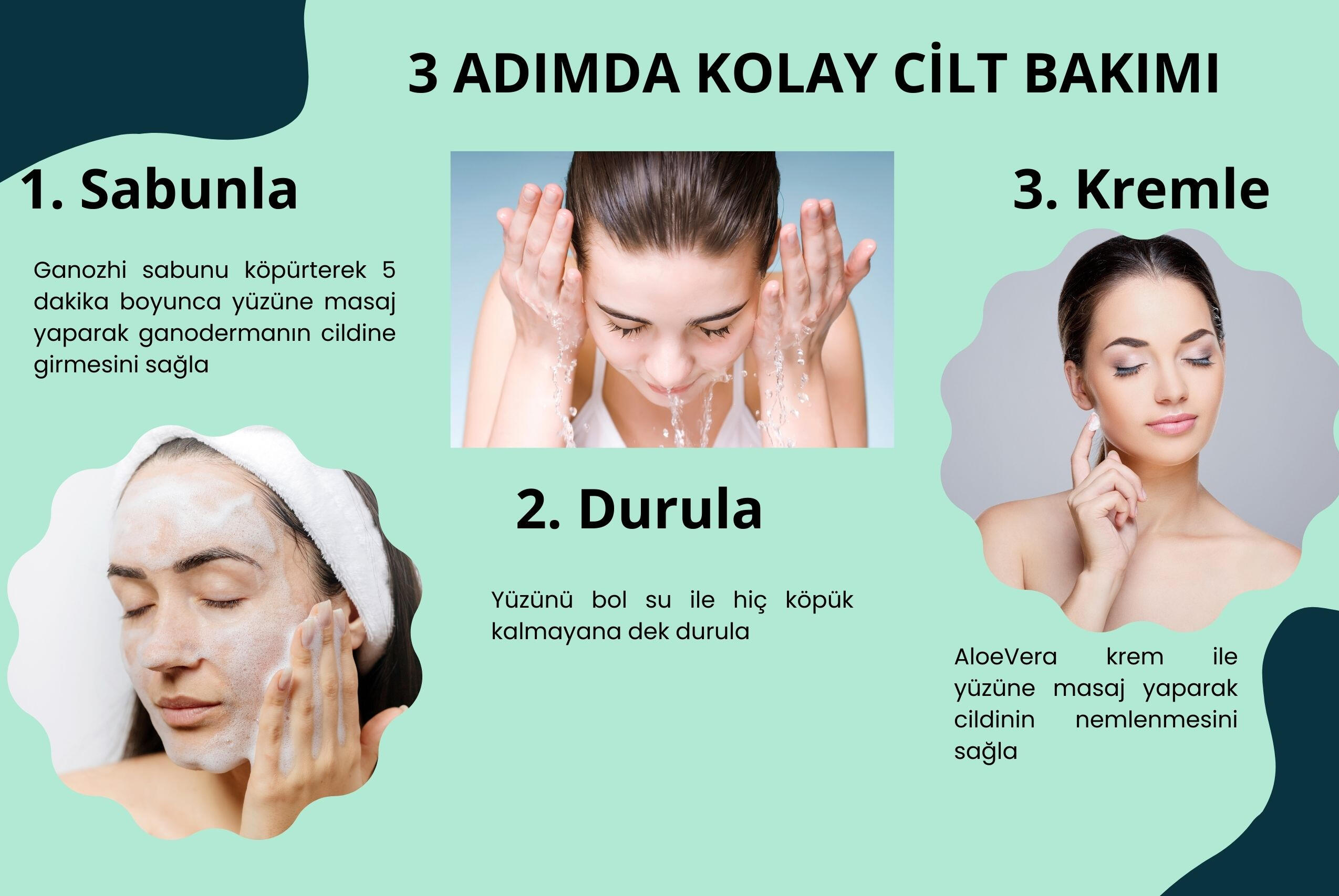 3 adımda kolay cilt bakımı